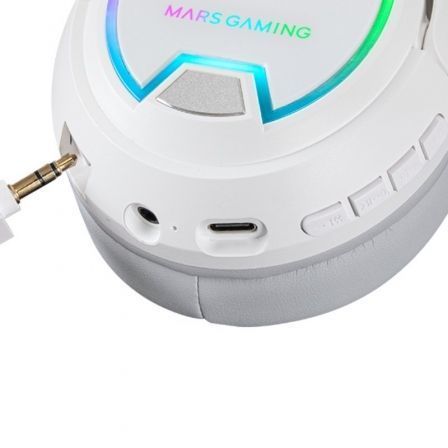Mars gaming Auriculares gaming inalámbricos con micrófono MHW100 jack 3.5 blancos